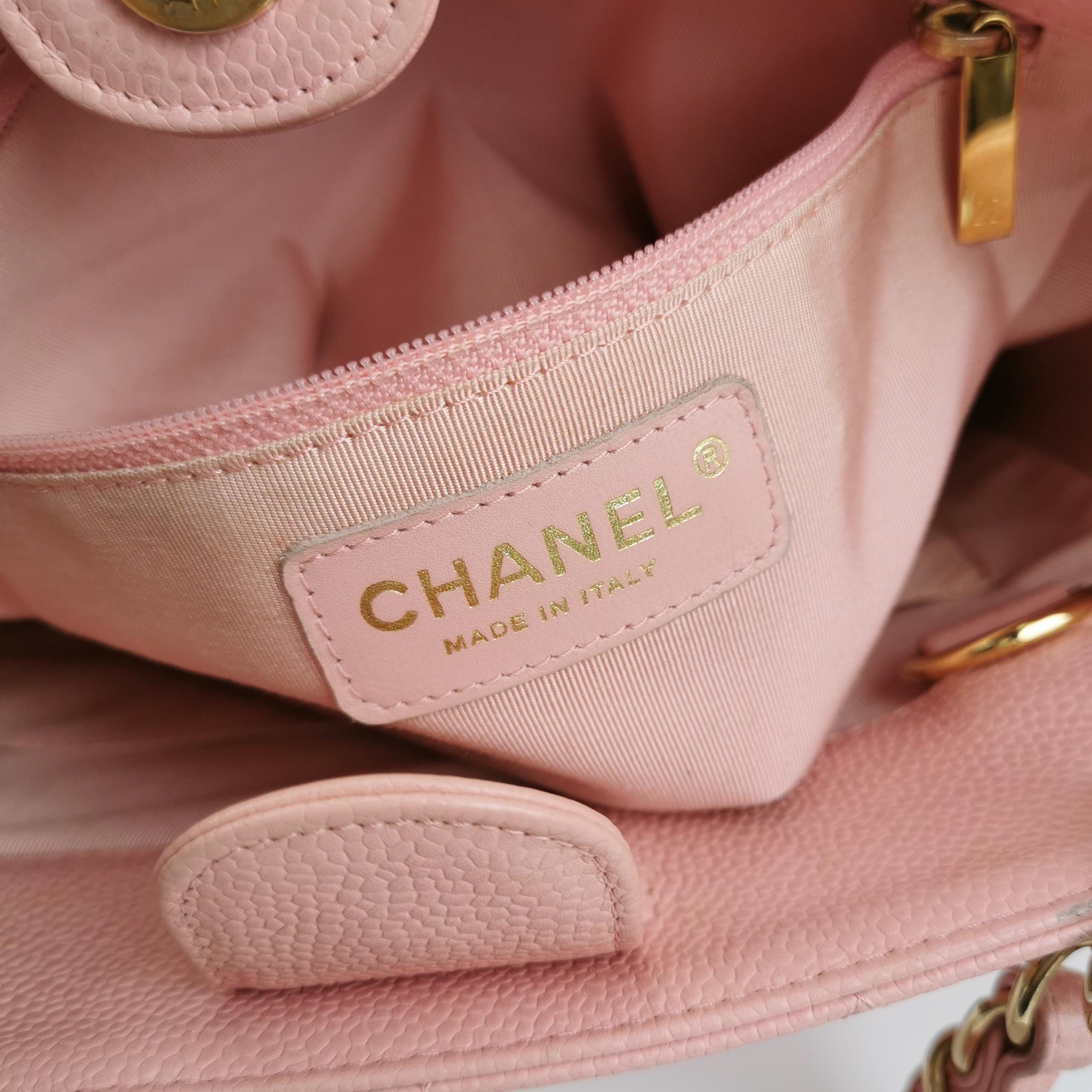 Chanel PST Petite Shopping Tote Pink Caviar Leather Gold Hardware, 2004-2005 en vente 2