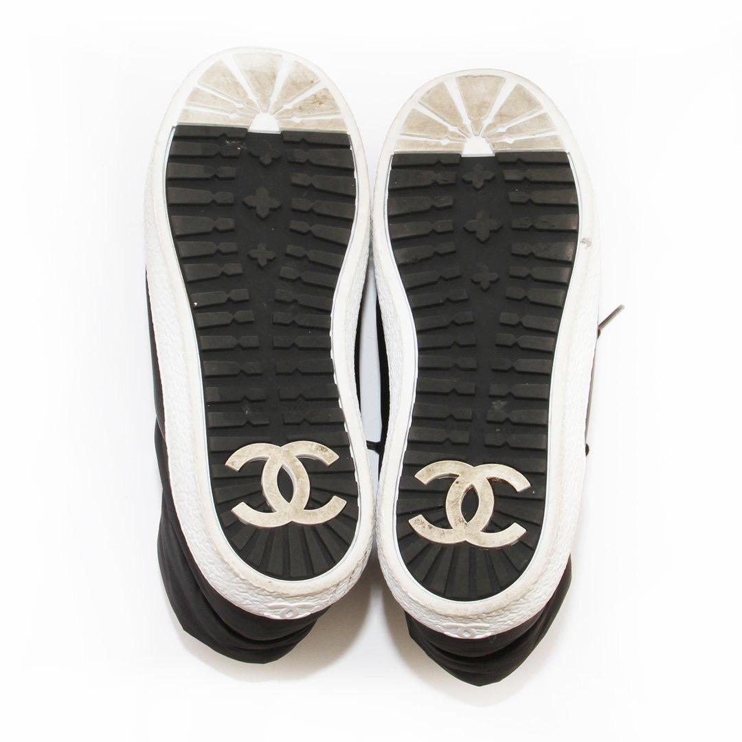 Black Chanel Puffer Sneaker