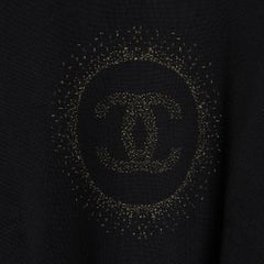 Chanel Pull M ou L Pull CC Halo en laine noire dorée taille M ou L Uniformes