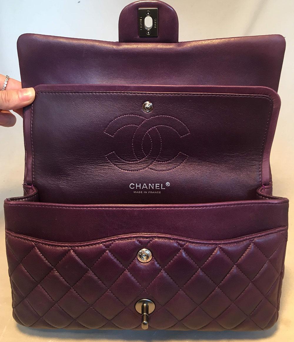 Chanel Purple 10 inch 2.55 Double Flap Classic Shoulder Bag 2