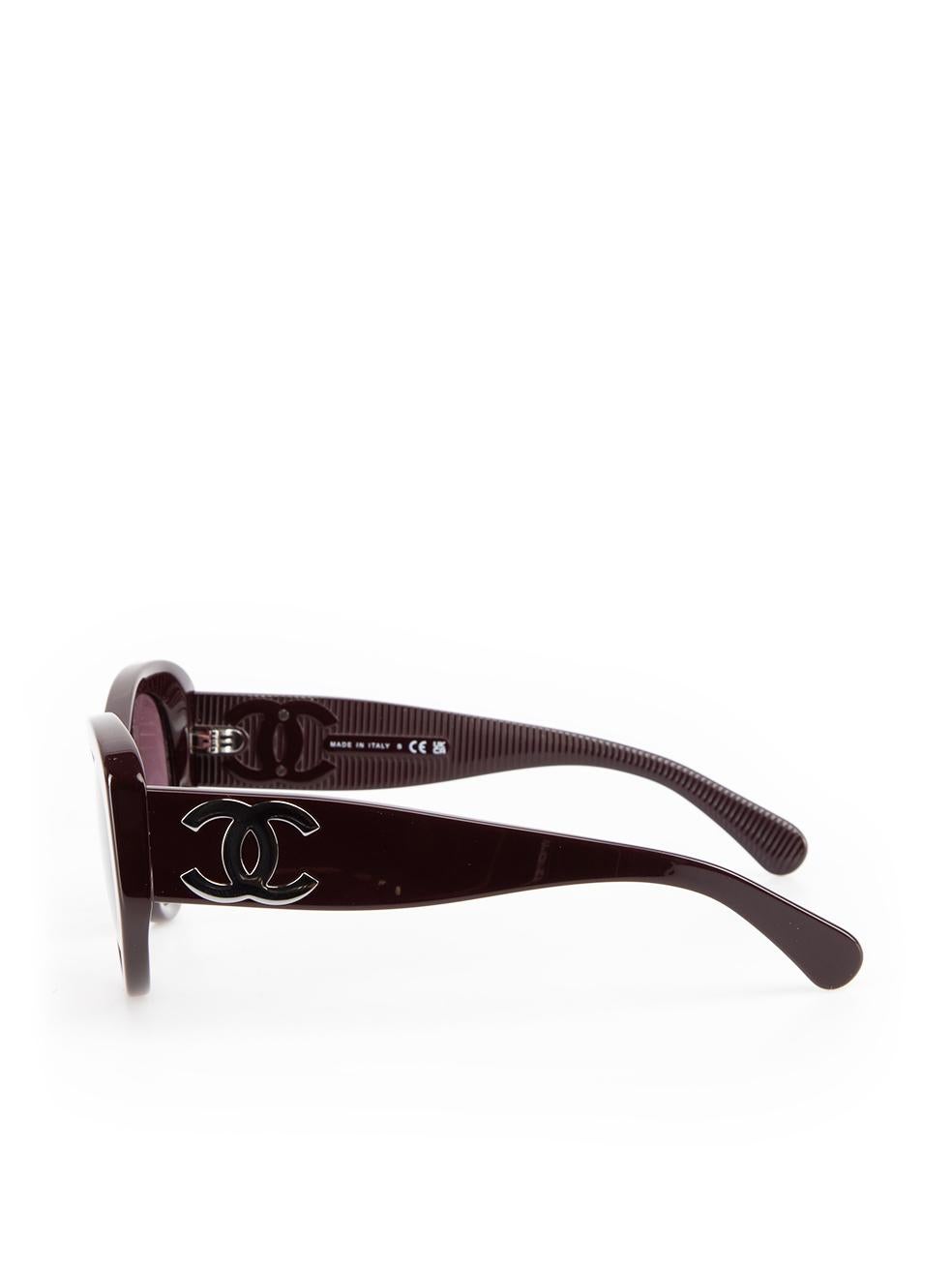 Chanel Purple Butterfly Frame Sunglasses For Sale 1