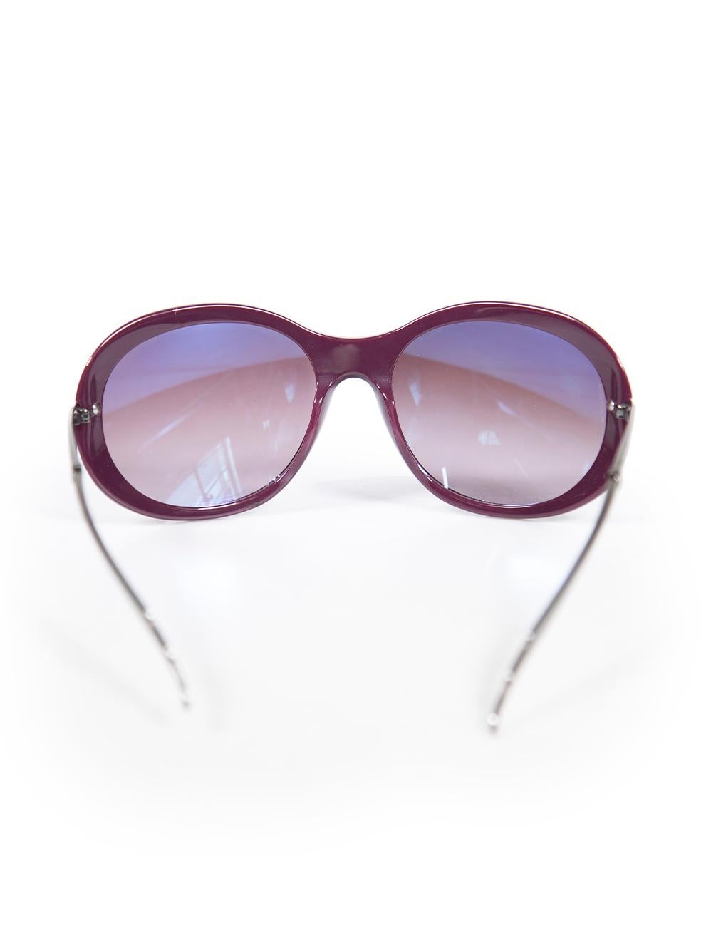 Chanel Purple C1068/3L CC Shooting Star Sunglasses In Excellent Condition For Sale In London, GB