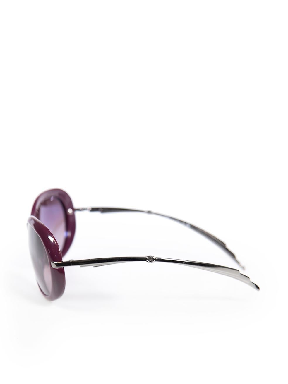 Women's Chanel Purple C1068/3L CC Shooting Star Sunglasses For Sale