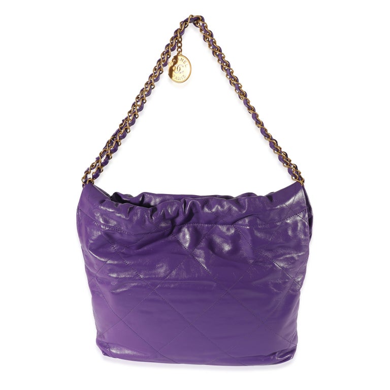 MICRO BALE BAG IN WINE PURPLE CALFSKIN