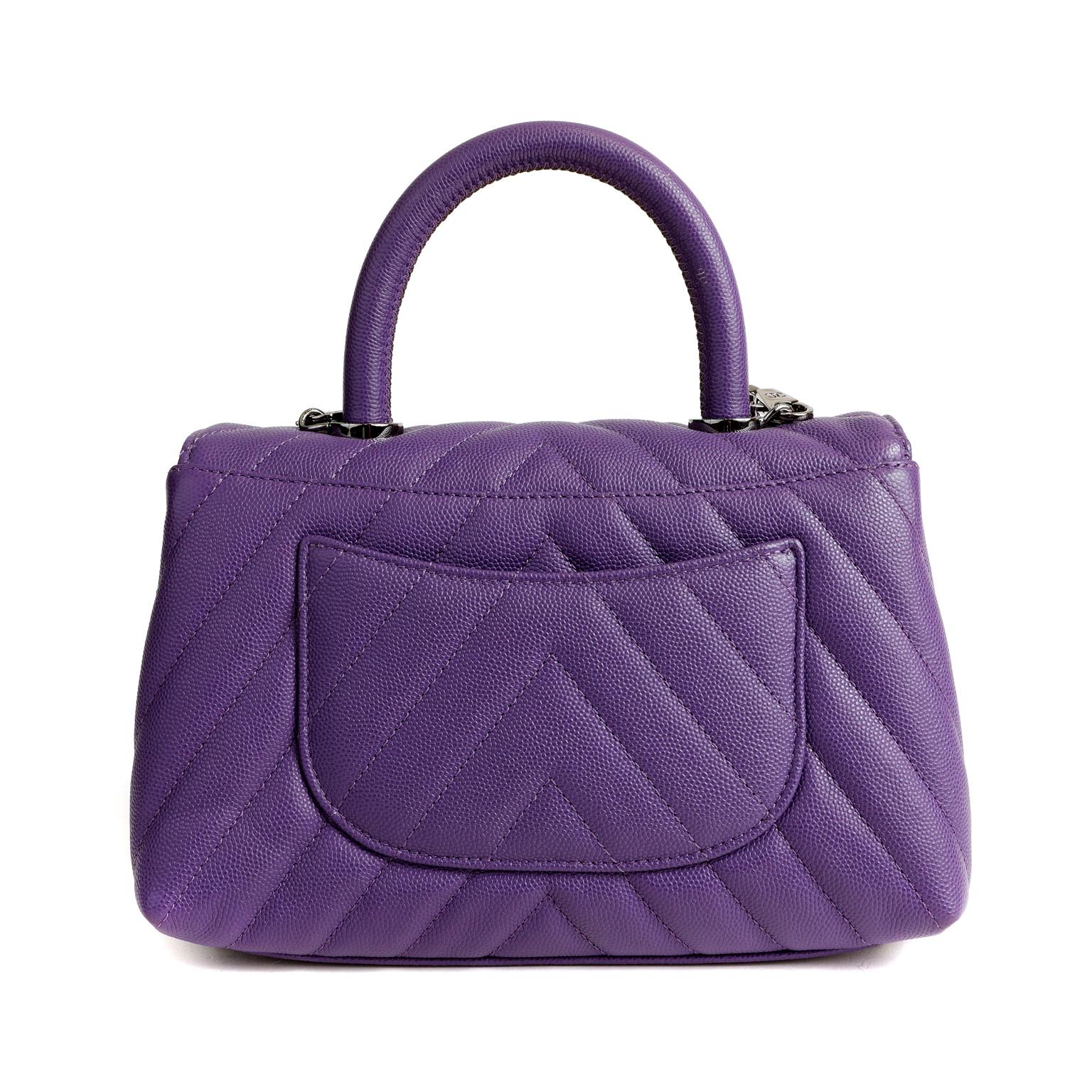 chanel bags purple