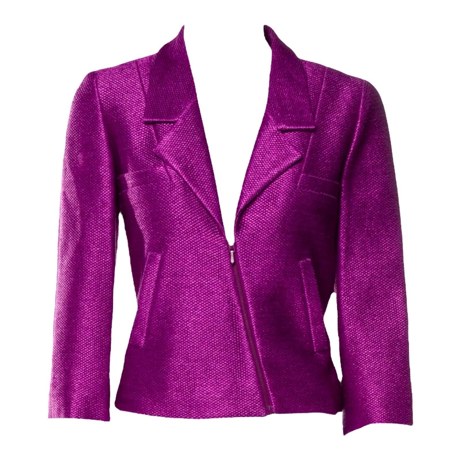 chanel purple jacket