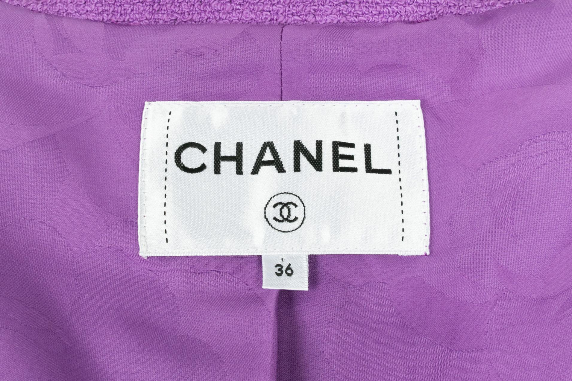 Chanel purple jacket For Sale 5