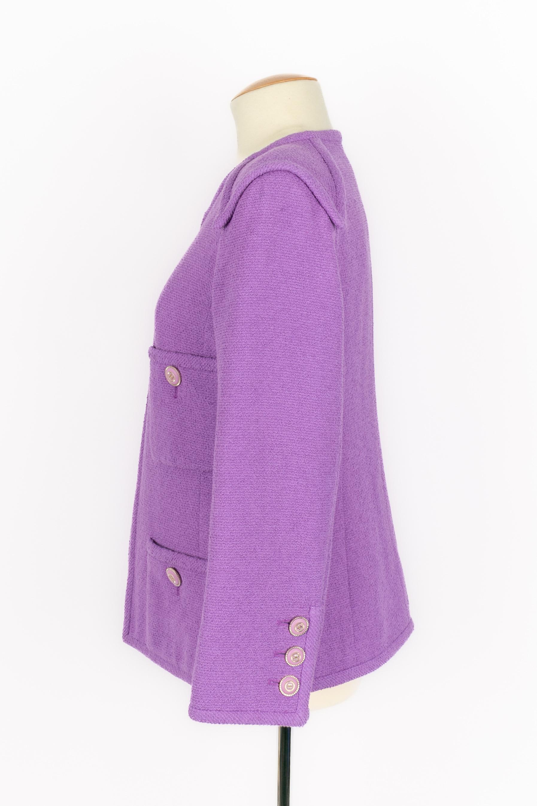 Women's Chanel purple jacket For Sale
