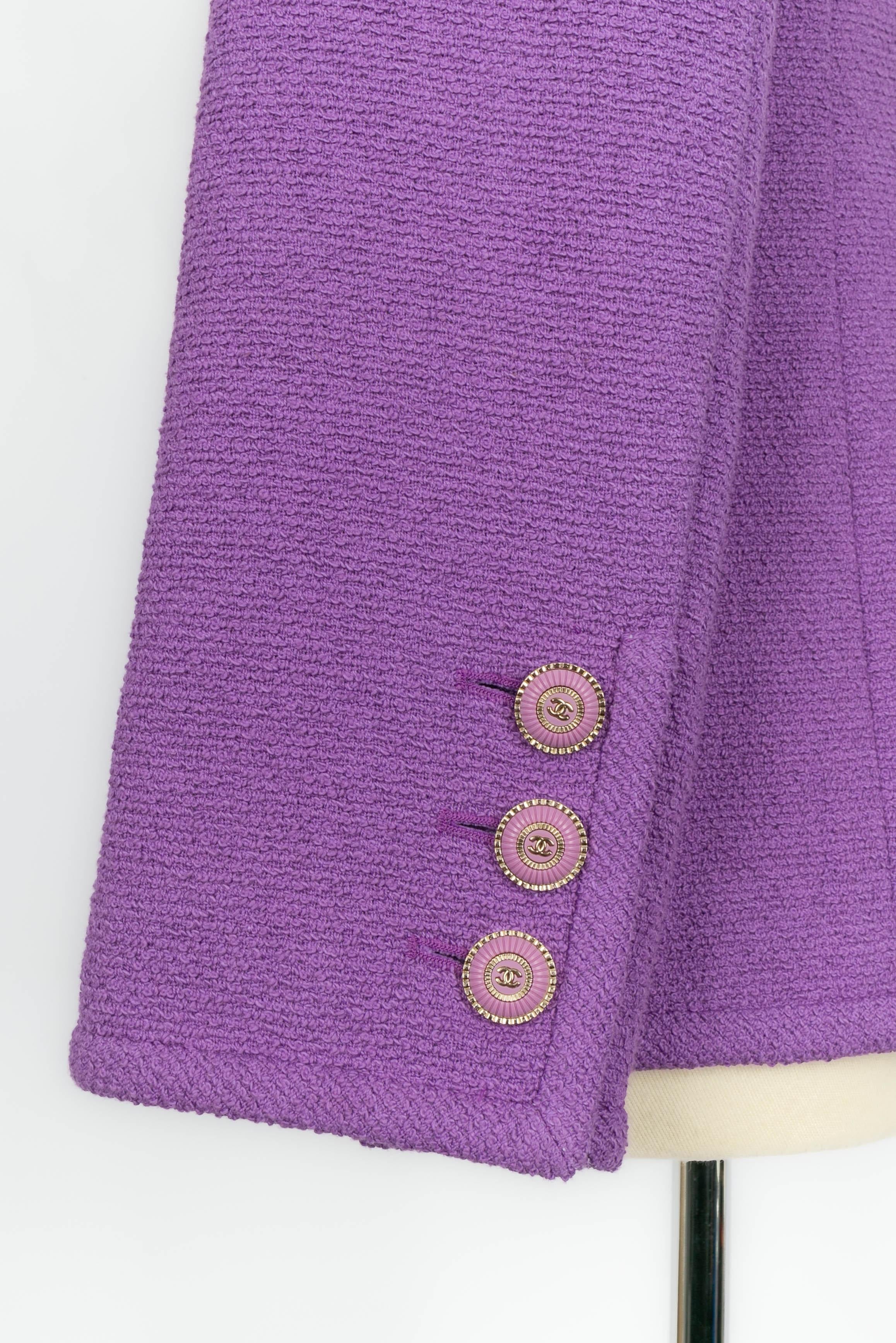 Chanel purple jacket For Sale 1