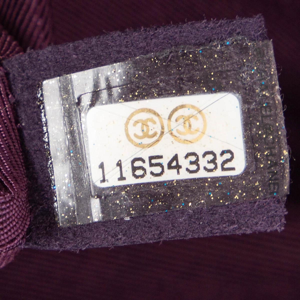 CHANEL purple JERSEY COCO'S CROC 2.55 REISSUE 226 DOUBLE FLAP Shoulder Bag 2