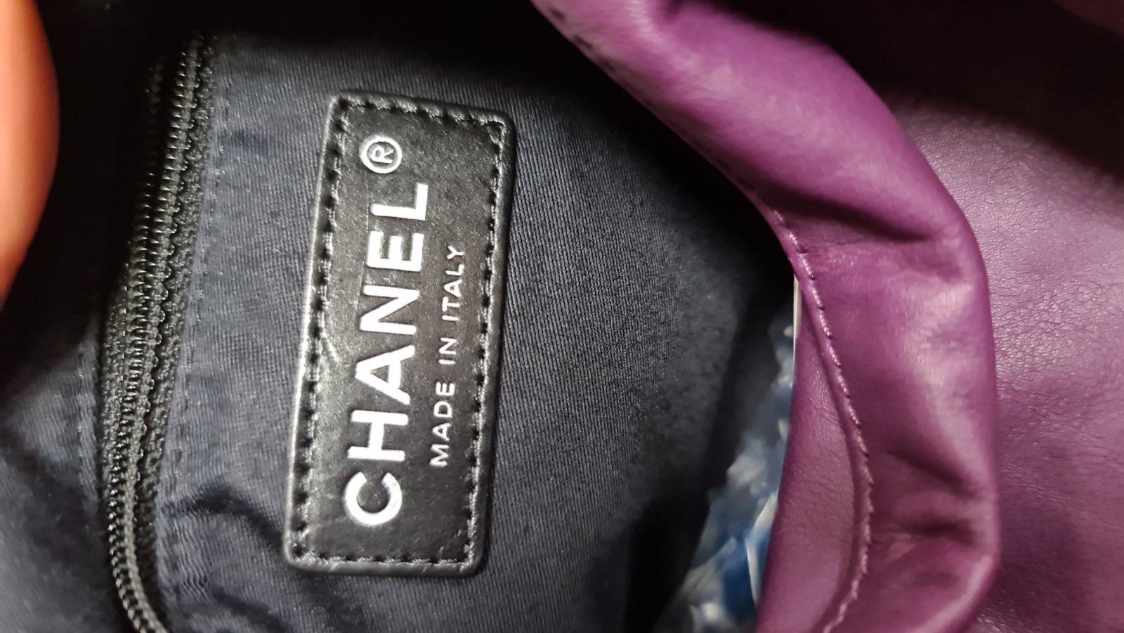 Chanel Purple Lambskin Large Backpack  7