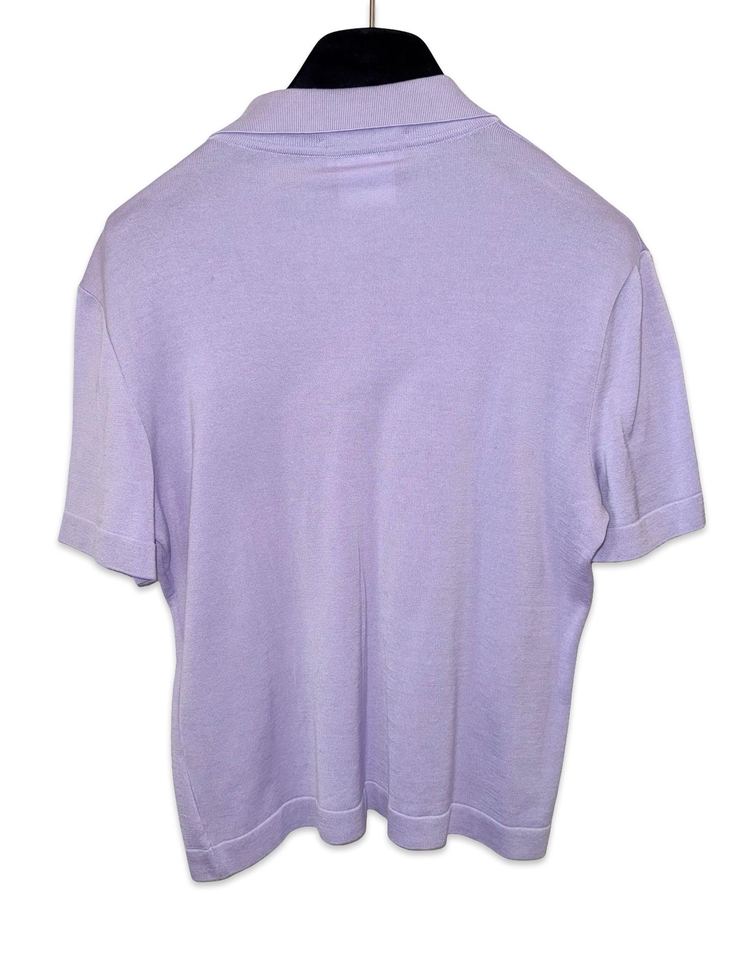 Polo Chanel de algodón lavanda morado en Excelente estado para la venta en Sheung Wan, HK