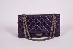 Chanel Purple Metallic Maxi Reissue Flap Bag