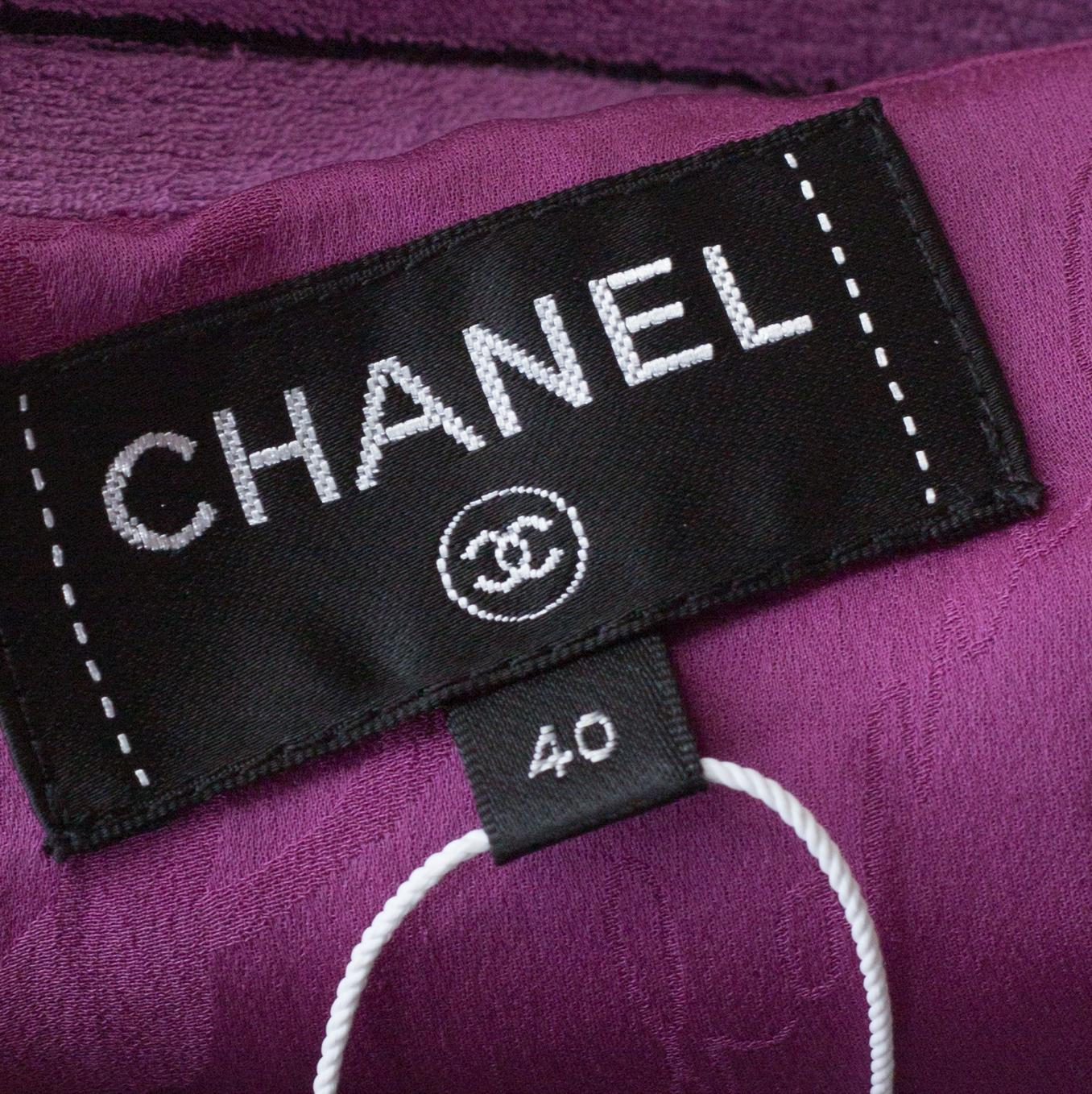 chanel purple dress