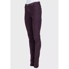 Chanel Purple Mid-Rise Skinny Jeans Sz.36