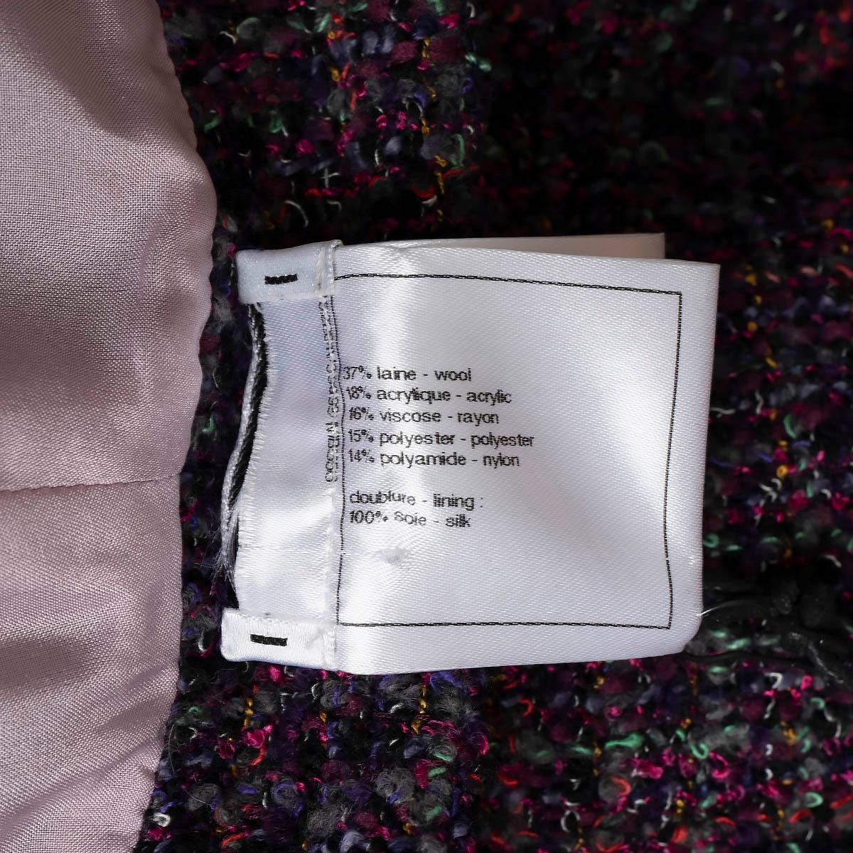 CHANEL lila & mehrfarbige Wolle 2016 16C SEOUL FLARED TWEED Shorts Hose 38 S im Angebot 4