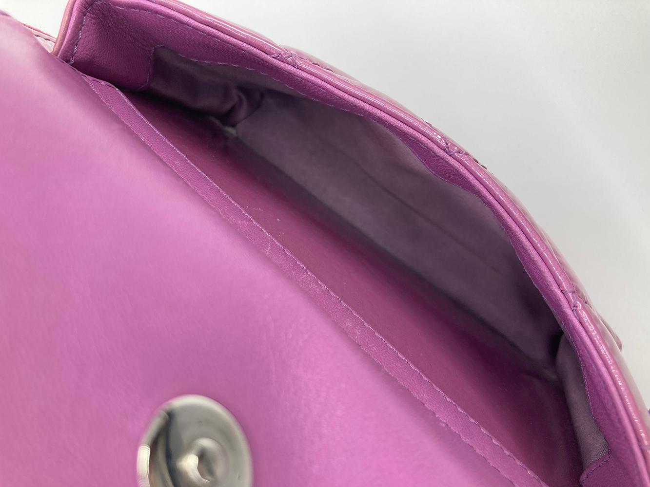 Chanel Purple Patent Pocket Box Camera Case  For Sale 2