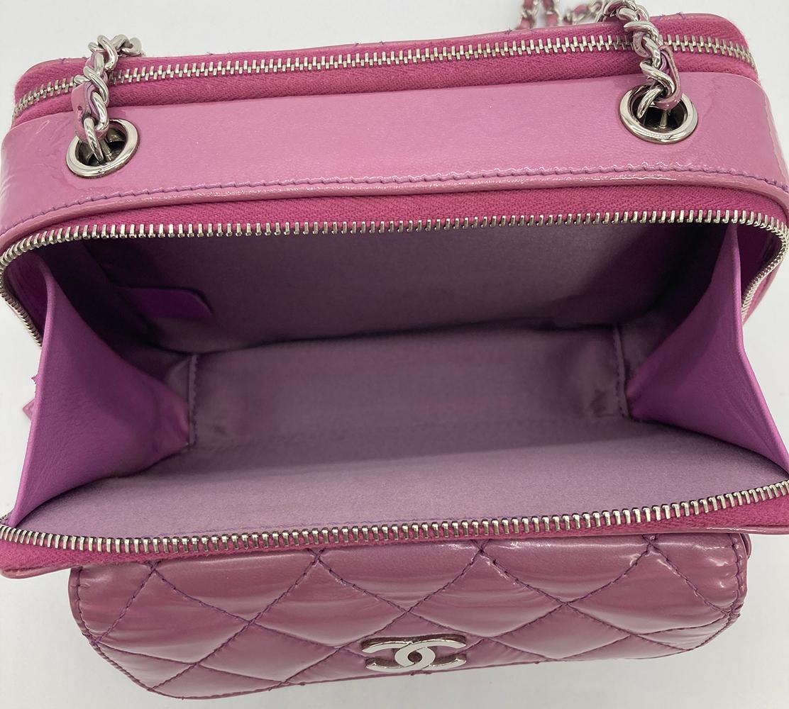 Chanel Purple Patent Pocket Box Camera Case  For Sale 3