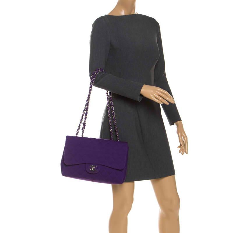 purple jersey bag