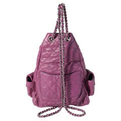 Chanel Purple Quilted Lambskin Backpack Is Back