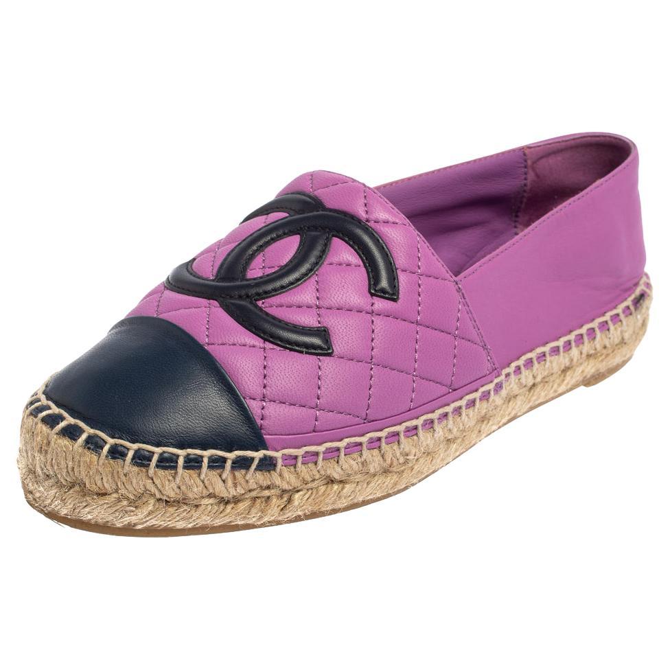 CHANEL CC CAMILLA Flower Black Leather Slides Sandal Shoe 36.5 6.5