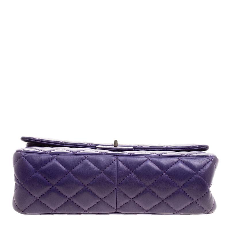 Chanel Purple Quilted Leather Reissue 2.55 Classic 226 Flap Bag 1