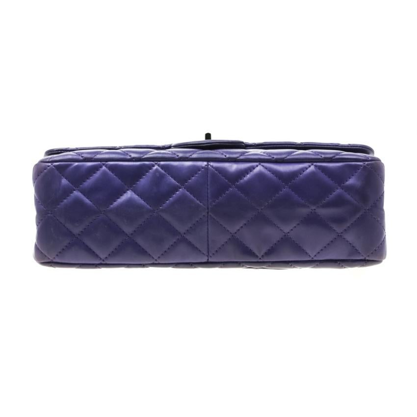 Chanel Purple Quilted Leather Reissue 2.55 Classic 227 Flap Bag 7