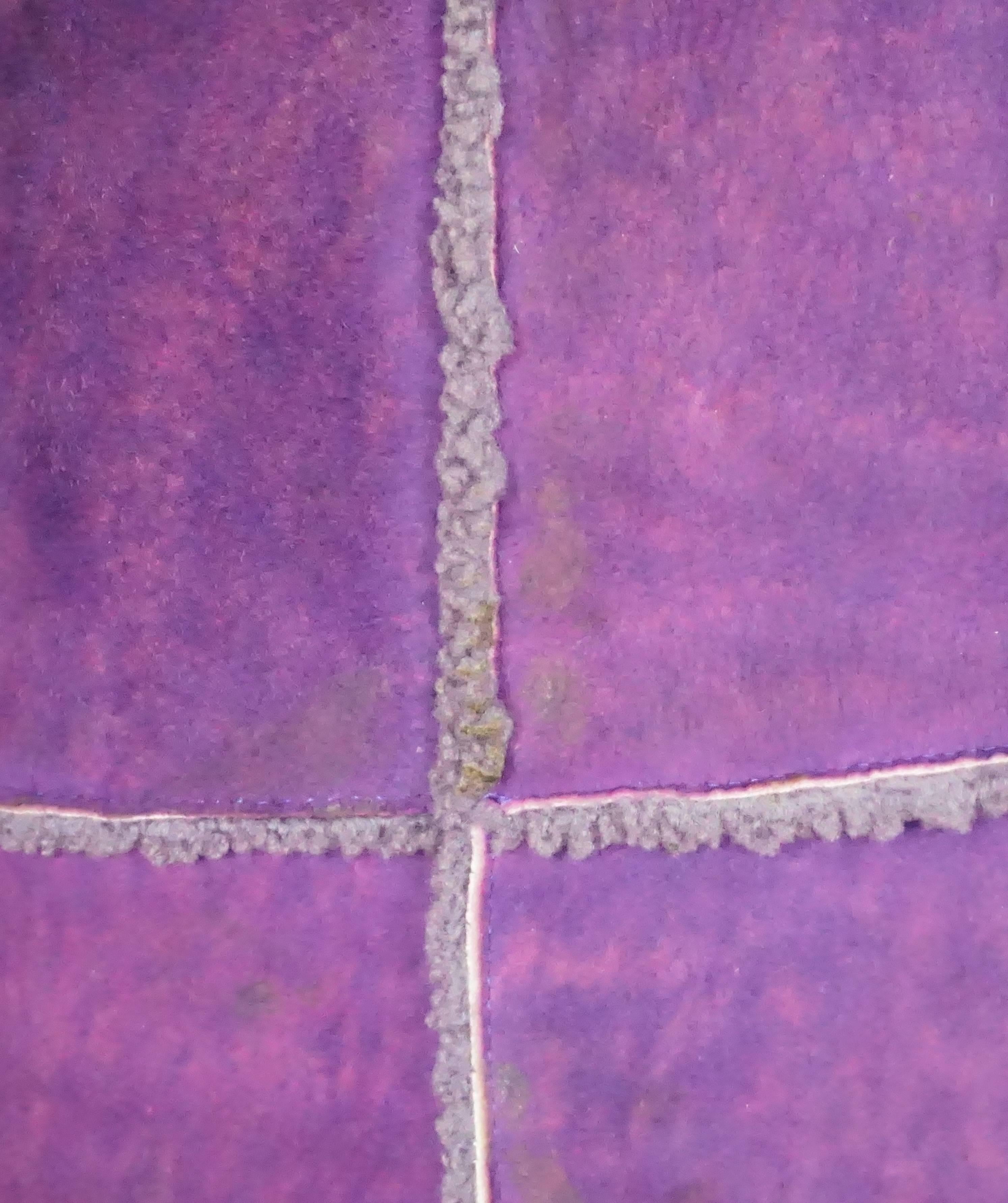 Chanel Purple Sherling Coat - 40 - 00A 1