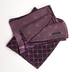 Chanel Purple Silk Scarf