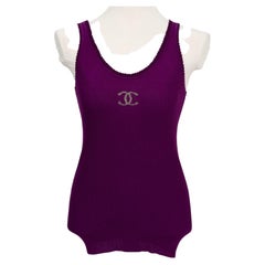 Chanel Purple Tank Top Size 38