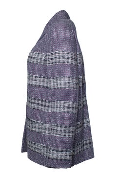 Chanel, purple tweed blazer with lurex