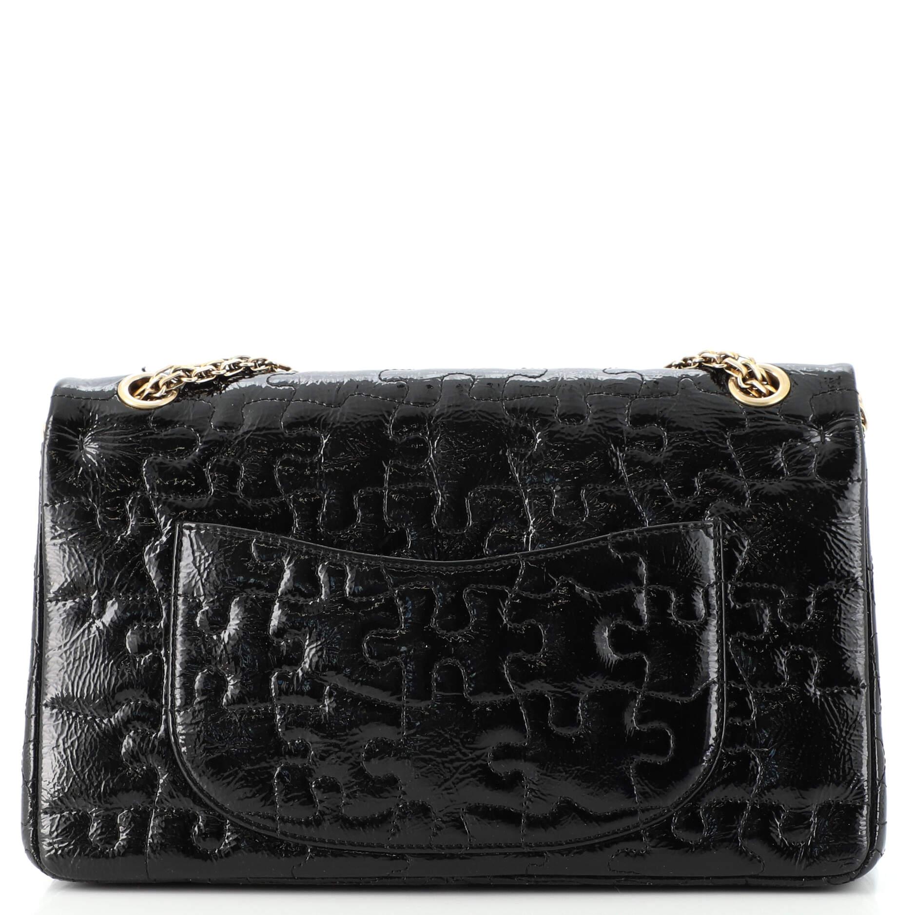 Women's or Men's Chanel Puzzle Reissue 2.55 Flap Bag Quilted Patent 226