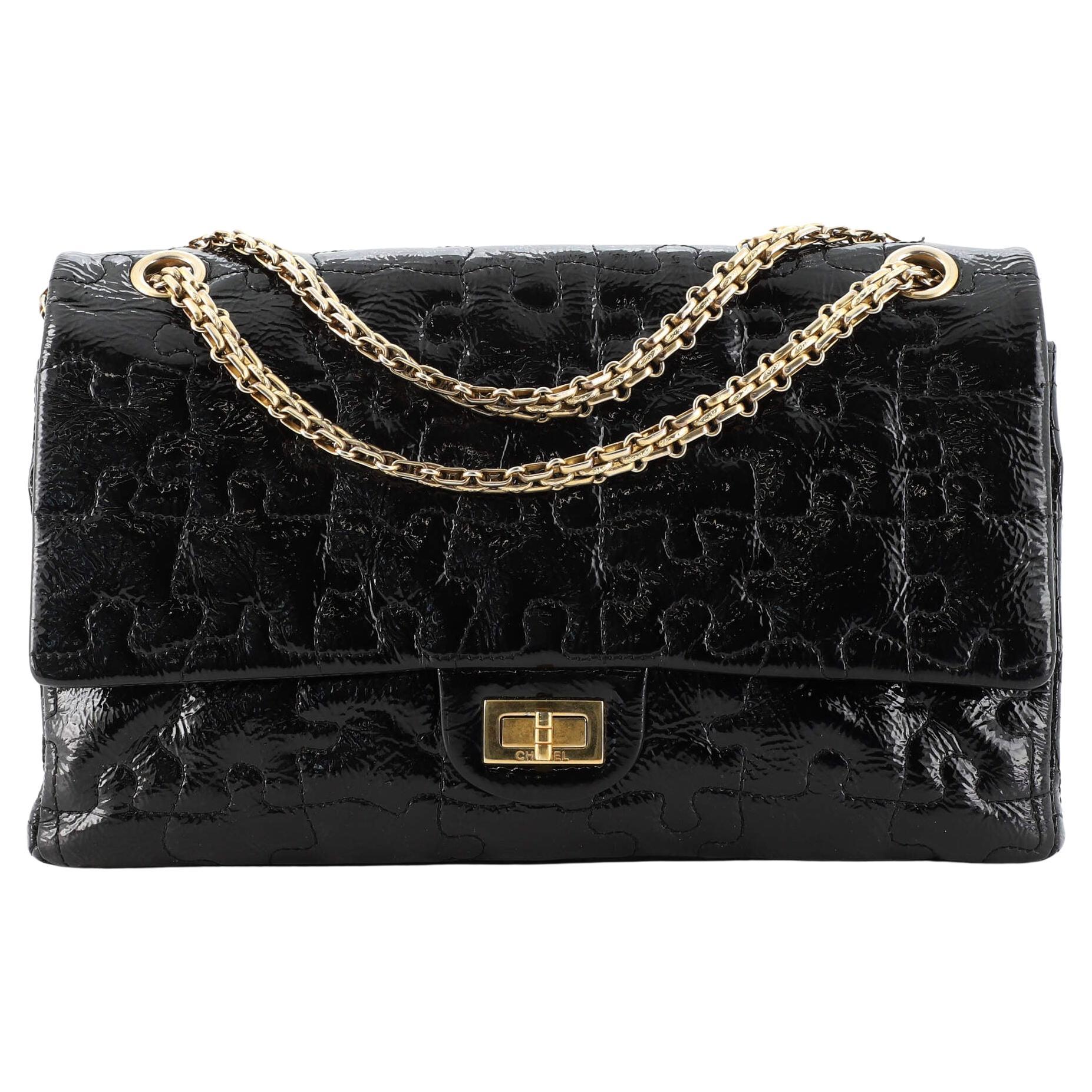 Chanel Puzzle Reissue 2.55 Flap Bag Quilted Patent 226