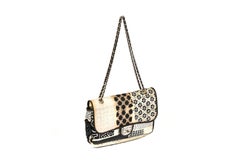 Chanel PVC Black White Flap Bag