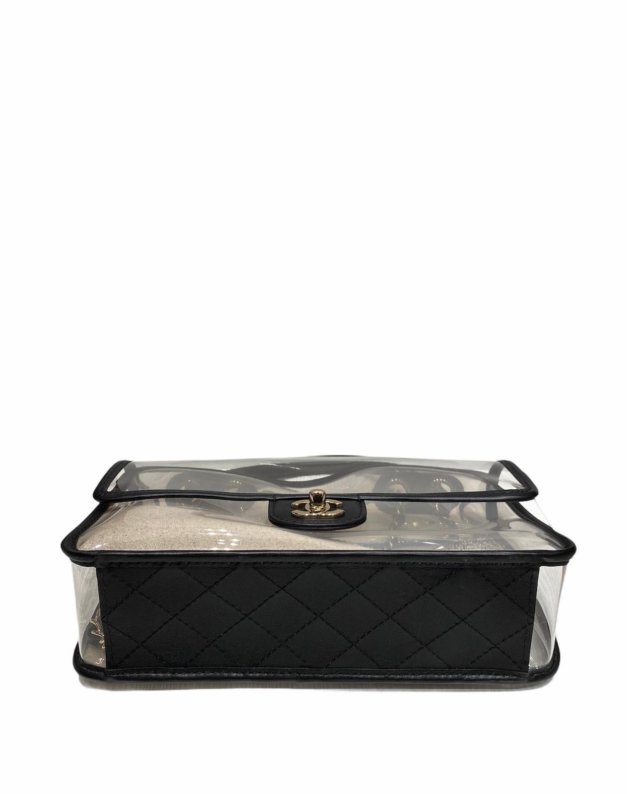 Gray Chanel PVC Classic BAG 2019