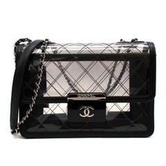 Chanel PVC Lambskin Quilted Beauty Lock Flap Bag