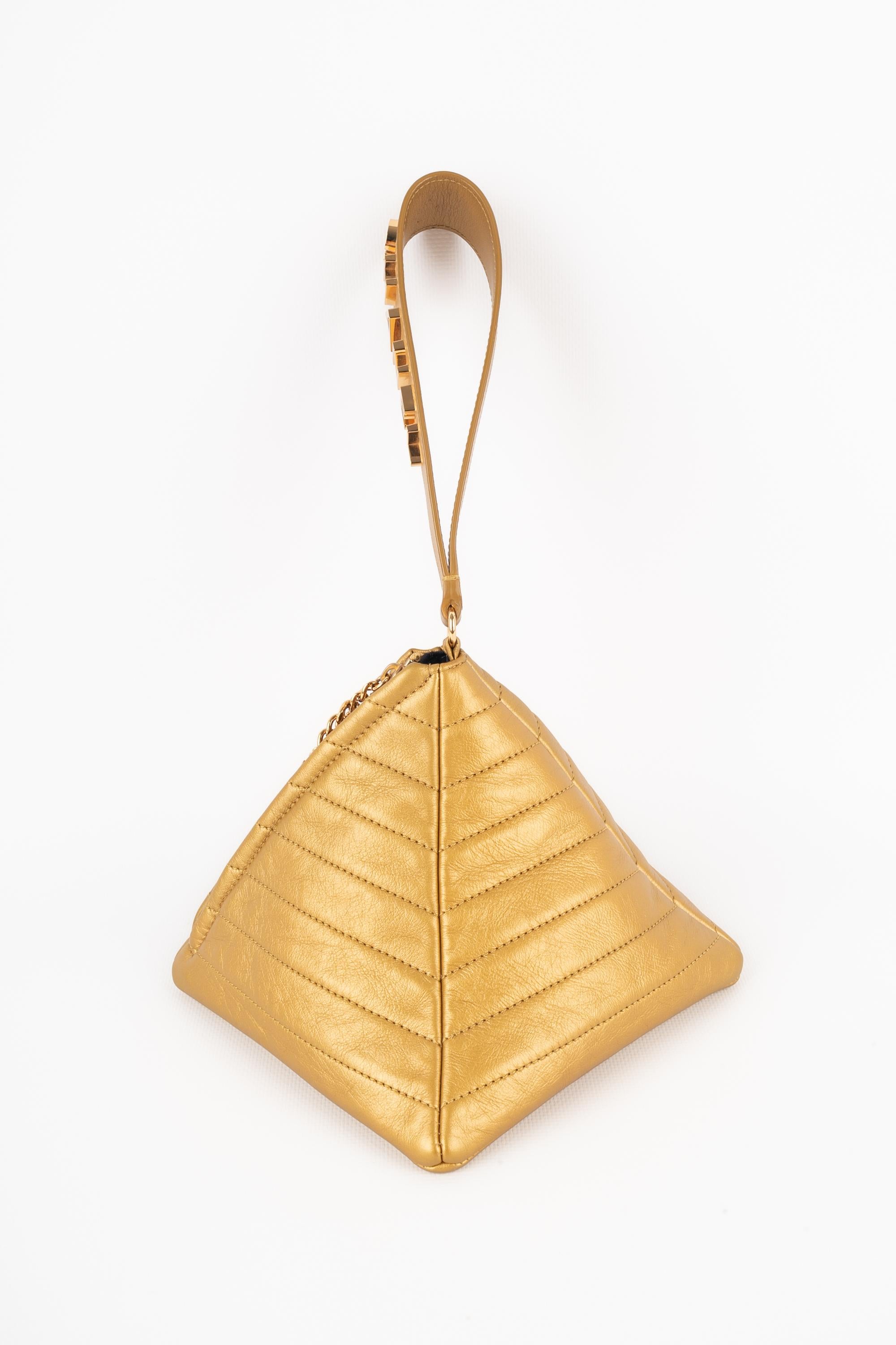 Orange Chanel “Pyramid Kheops” bag 2019 For Sale