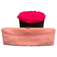 Chanel Python Clutch Rosa SHW