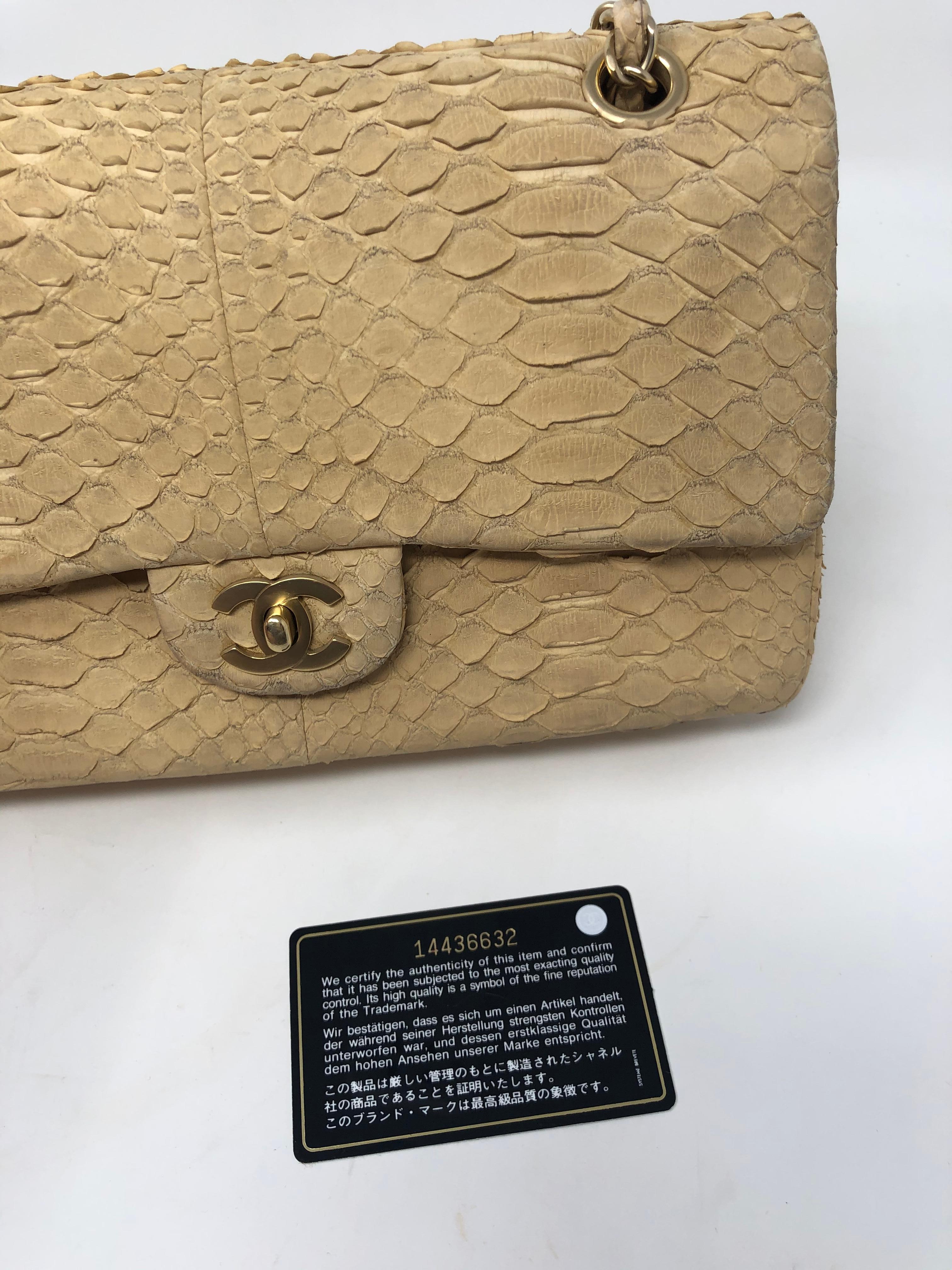 Chanel Python Double Flap Bag 5