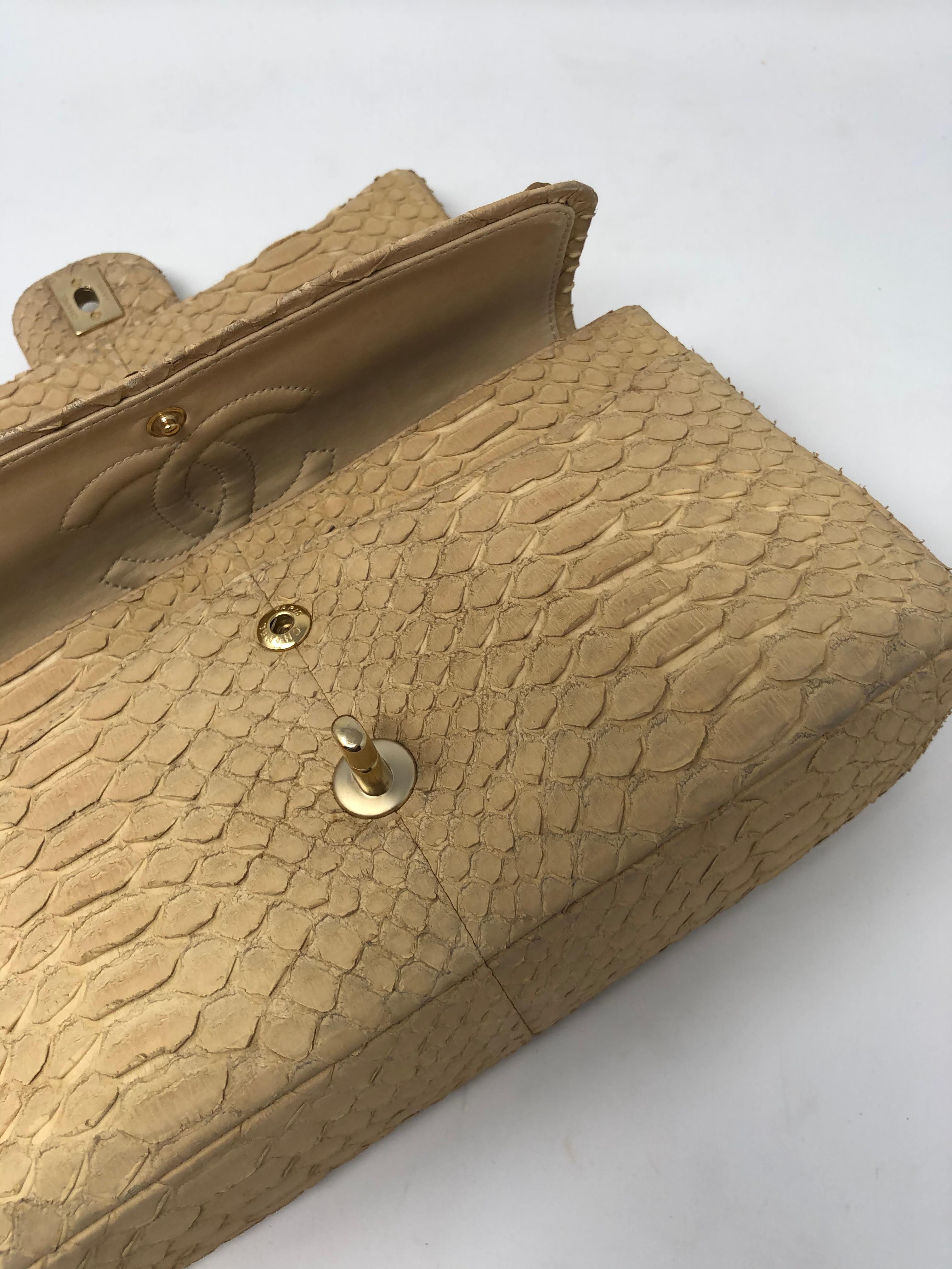 Chanel Python Double Flap Bag 7