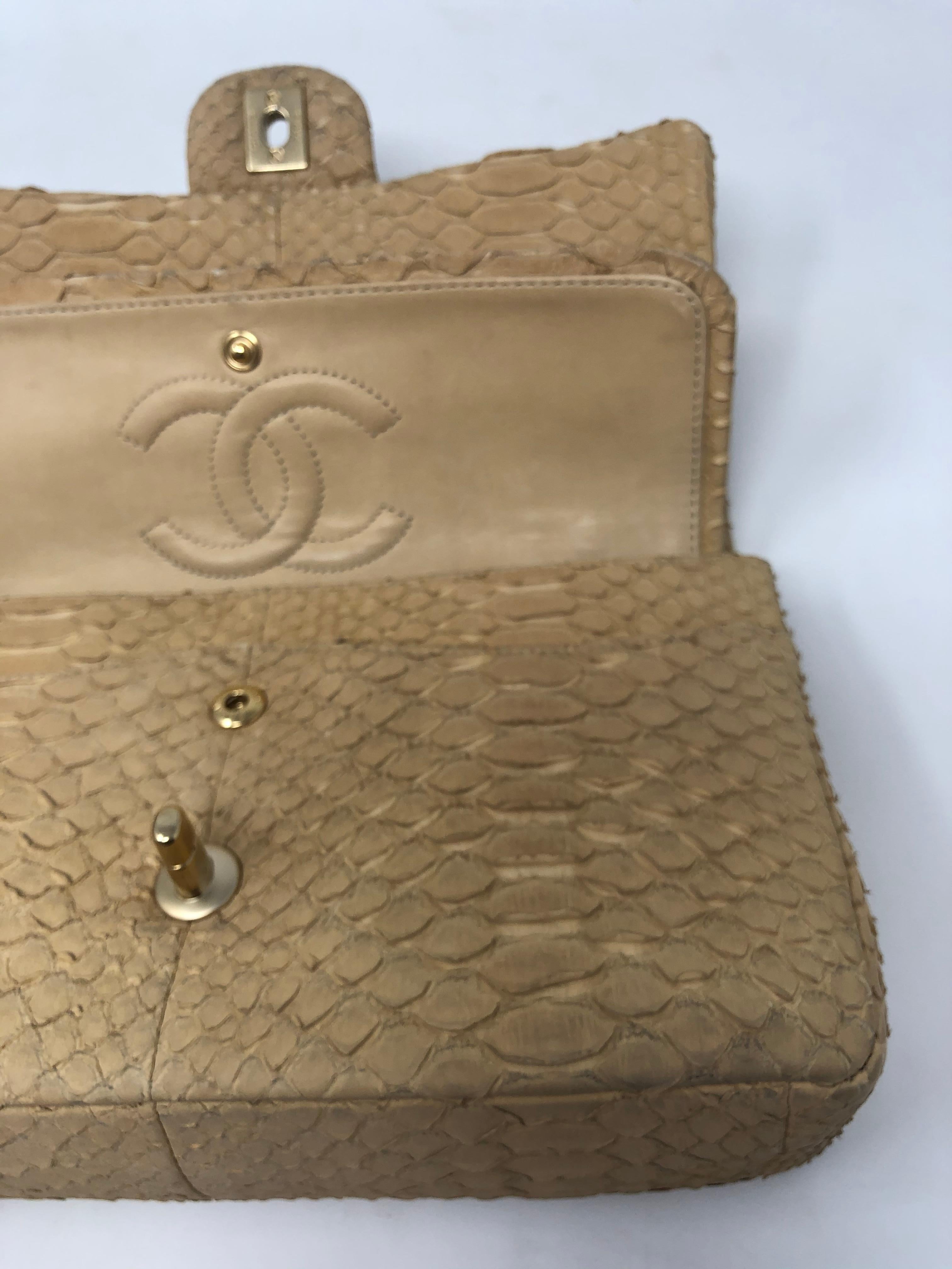 Chanel Python Double Flap Bag 2
