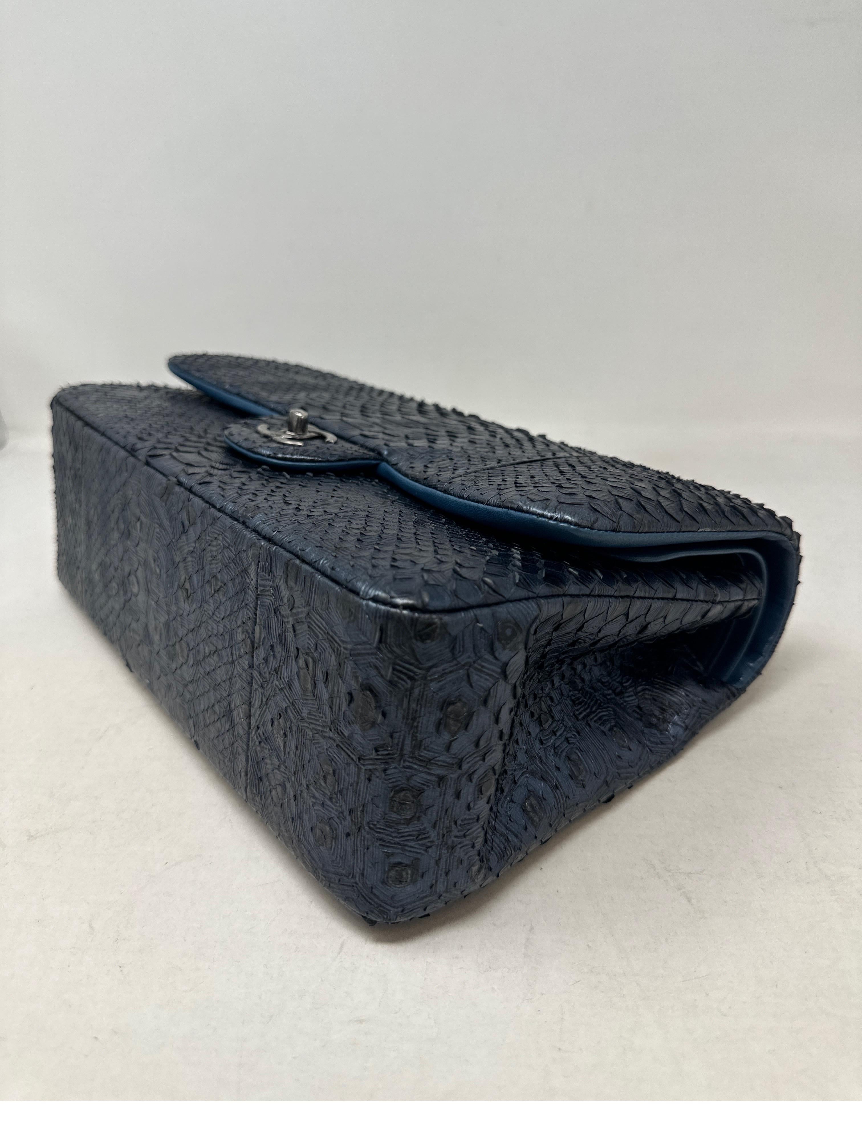 Chanel Python Exotic Jumbo Flap Bag  3