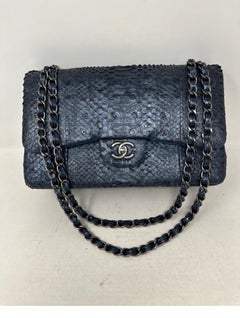 Chanel Python Exotic Jumbo Flap Bag