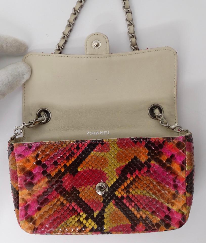 Chanel Python Mini Handbag circa 2000's 1