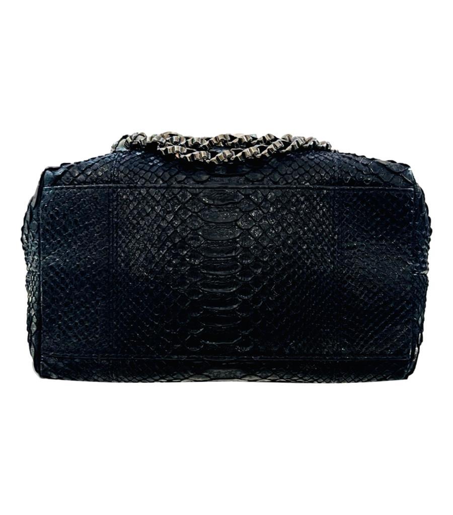 Chanel Python Skin Crystal Embellished Tote Bag In Excellent Condition For Sale In London, GB
