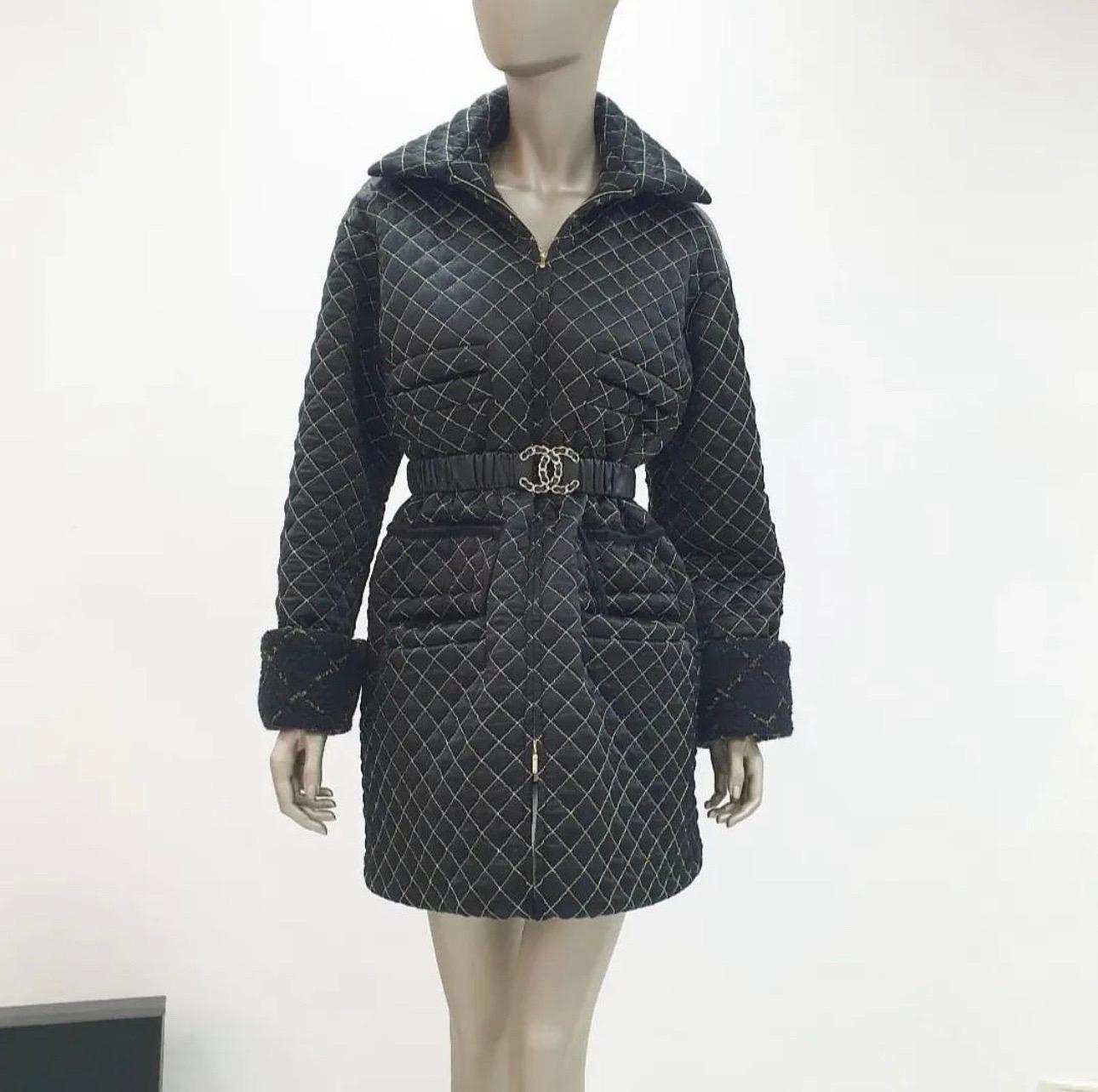 Women's Chanel Qilted Puffer Coat
