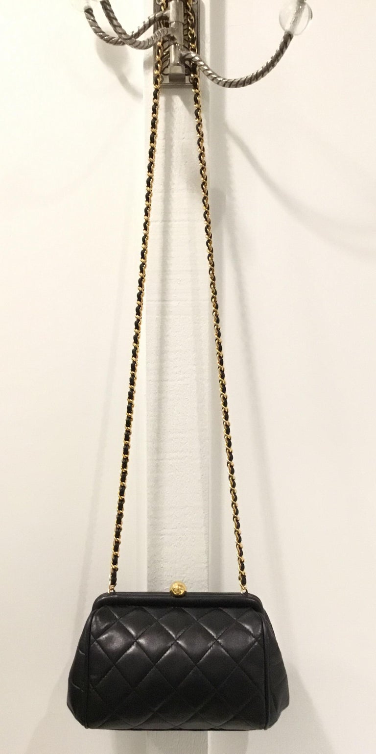 Chanel Quilted Bag with Gold Chain Vintage 19961997 at 1stDibs