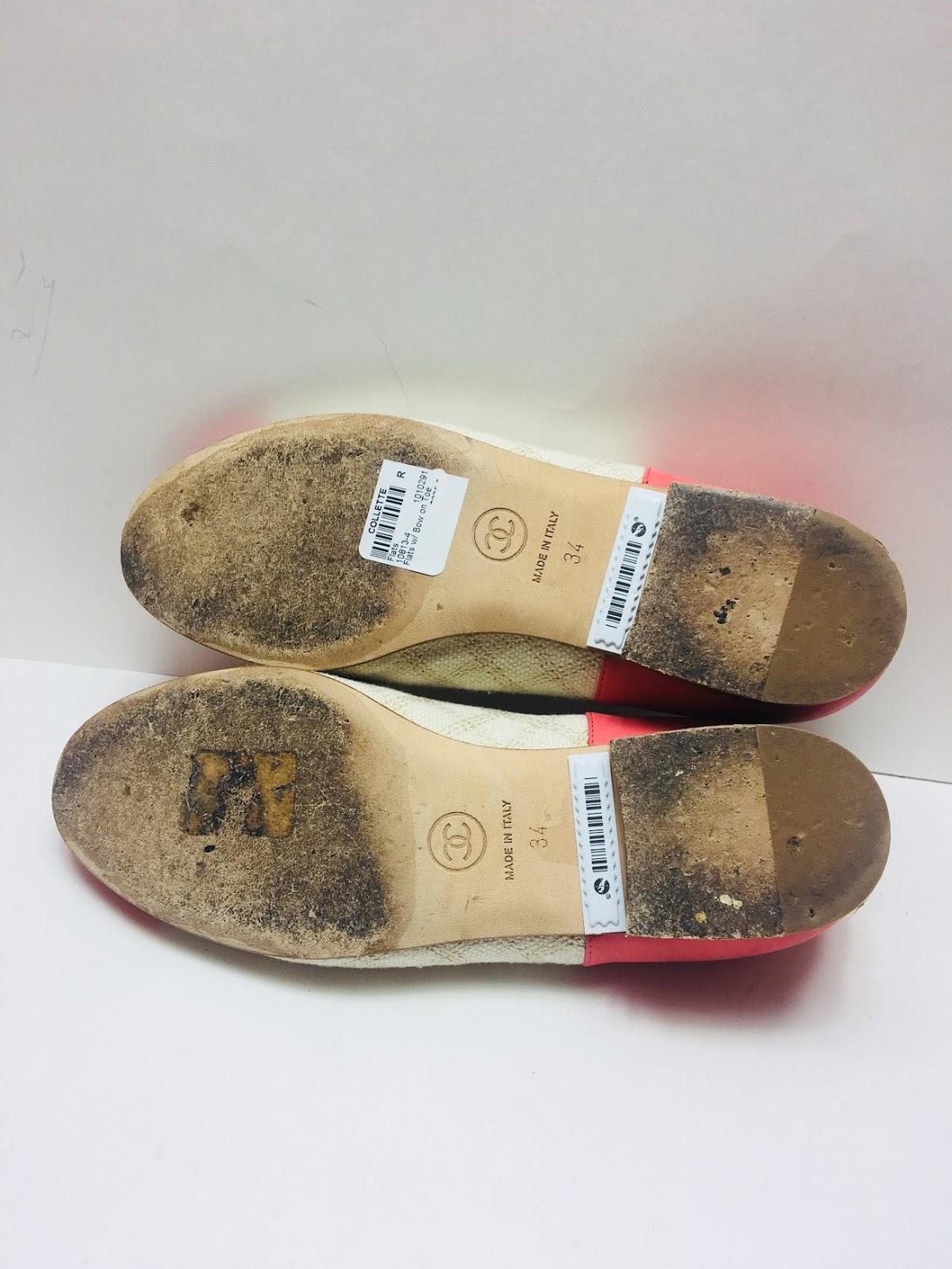 Chanel Quilted Ballet Flats In Good Condition In Bridgehampton, NY