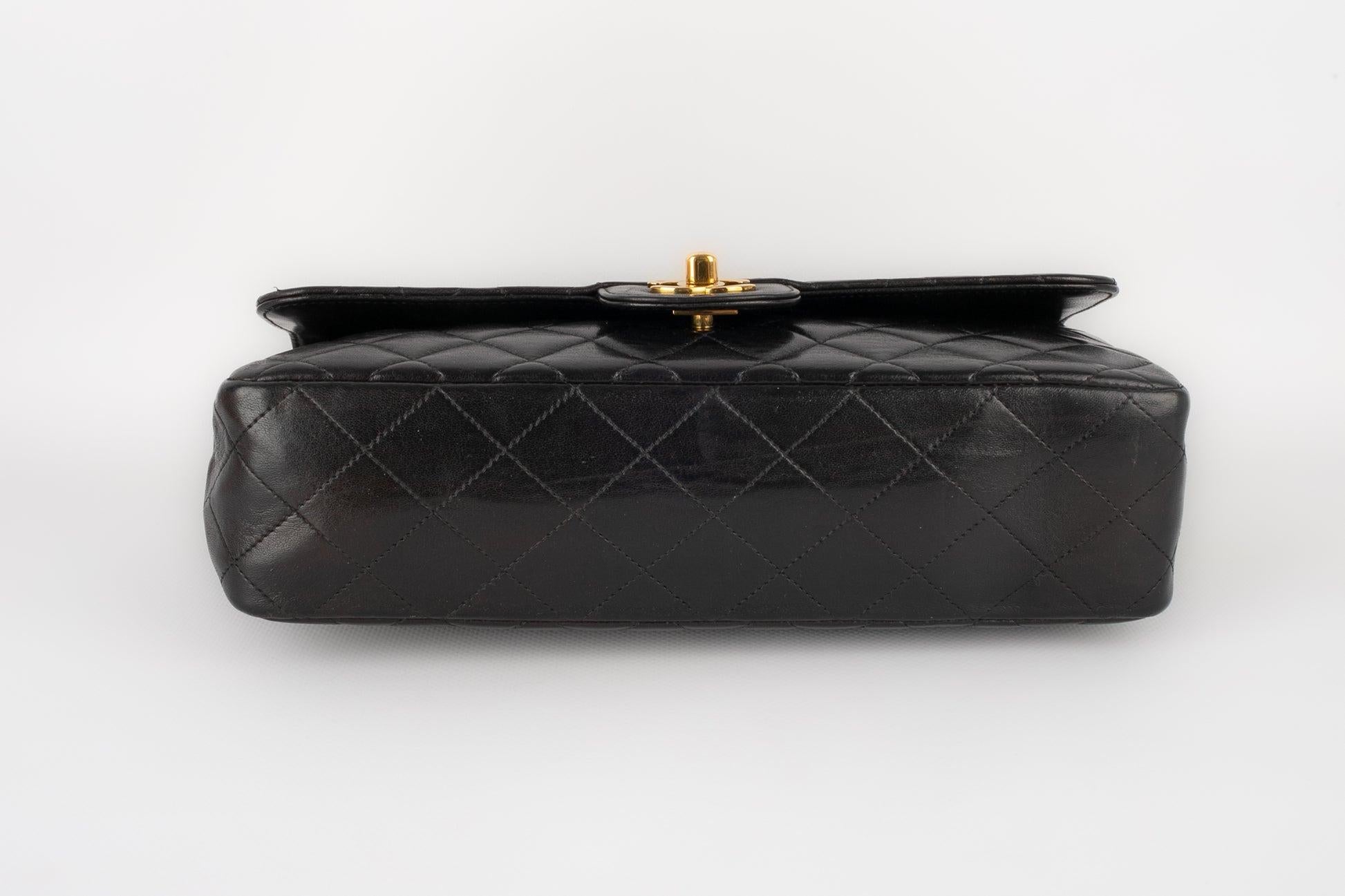 1996 Chanel Handbag, Black Quilted Leather main image 1