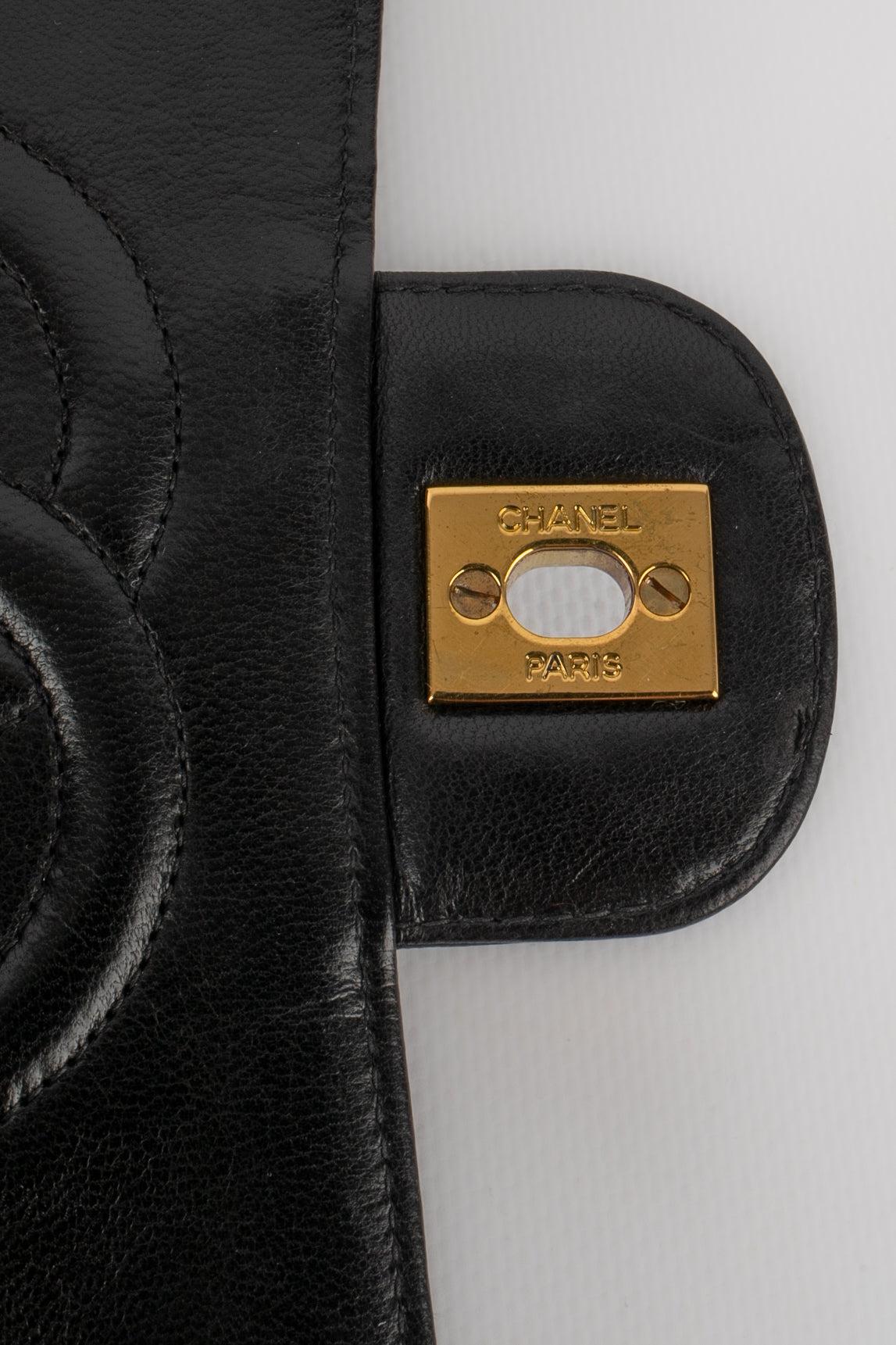 1996 Chanel Handbag, Black Quilted Leather